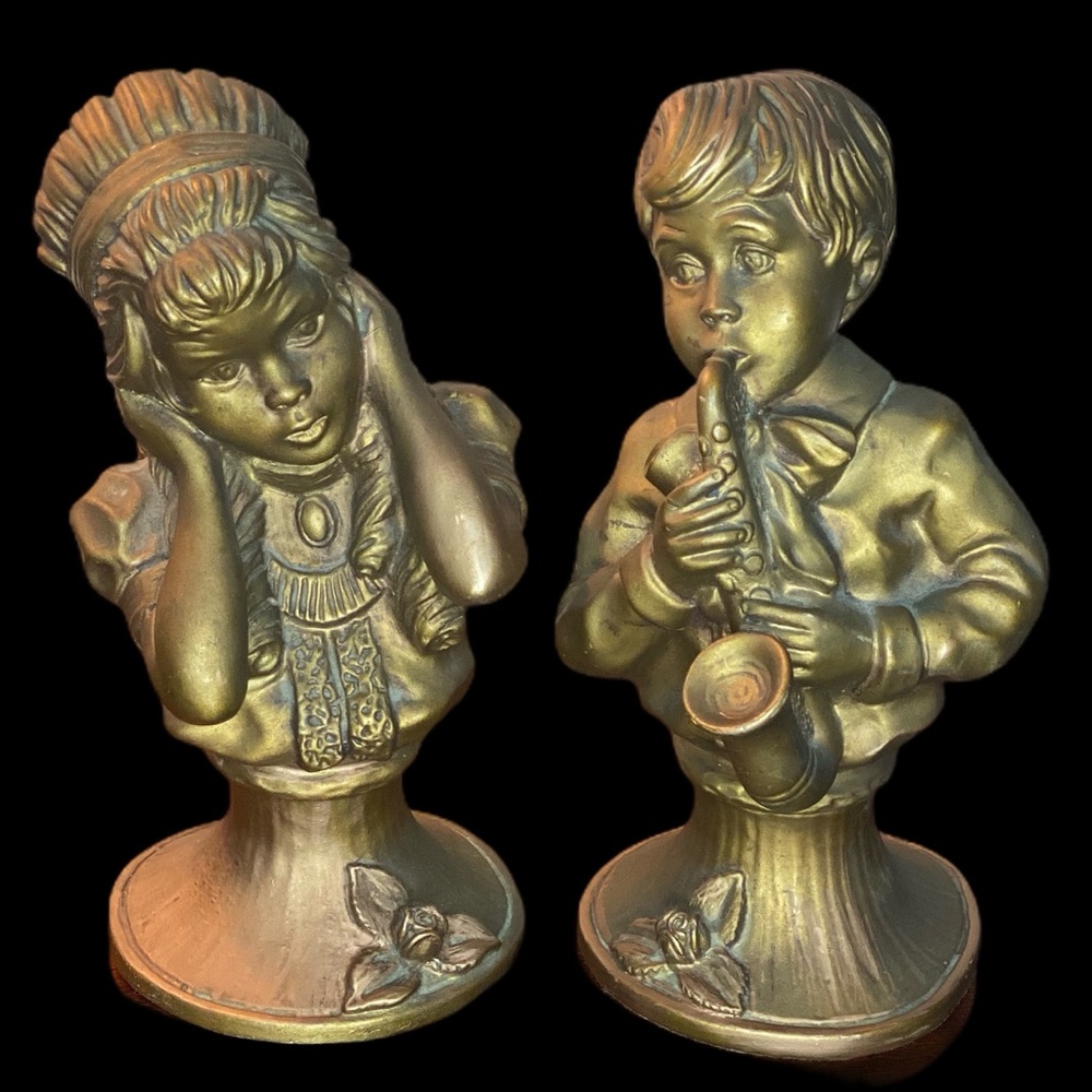 Vintage 1971 Universal Statuary Corp Music Couple